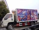 Foton Forland Mini Cheap 5 Ton Cold Room Capacity with Colorful Logo Advertising Refrigerated Van Tr