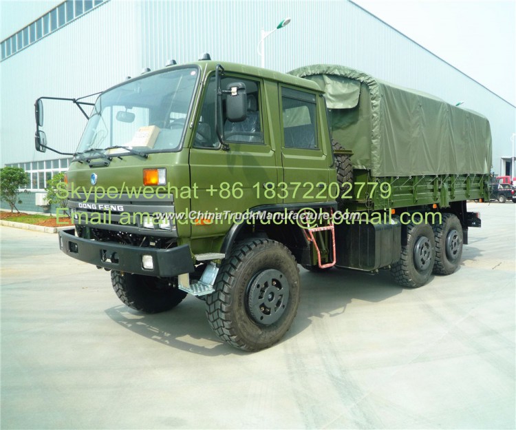 Dongfeng High Quality 12 Wheeler Desert Truck Cargo Truck Tarpaulin Covered Military 6X6 Truck