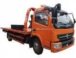 Dongfeng 4tons 4X4 4X2 Right Hand Drive Flat Bed Tilt Tray Tow Truck Wrecker for Sale Wrecker Truck