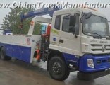 Dongfeng 6X4 Tow Lifting Capacity 20tons Wrecker Truck with 8tons Crane