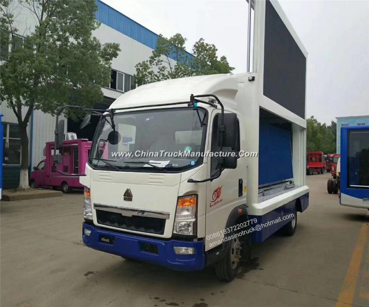 Sinotruk HOWO LHD/Rhd Outdoor P4 LED Screen Advertising Mobile Truck
