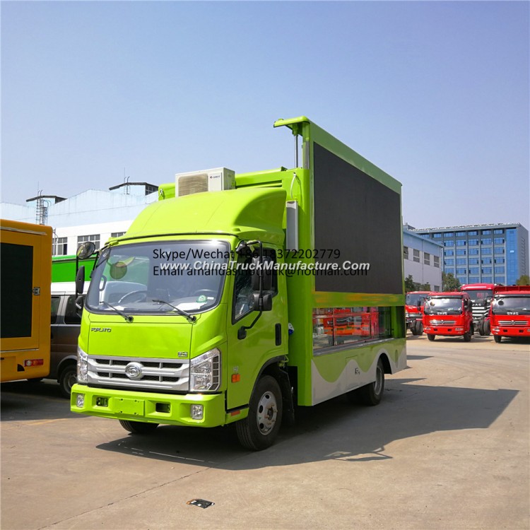 Foton High Resolution P6 Colorful LED Display Advertising Truck