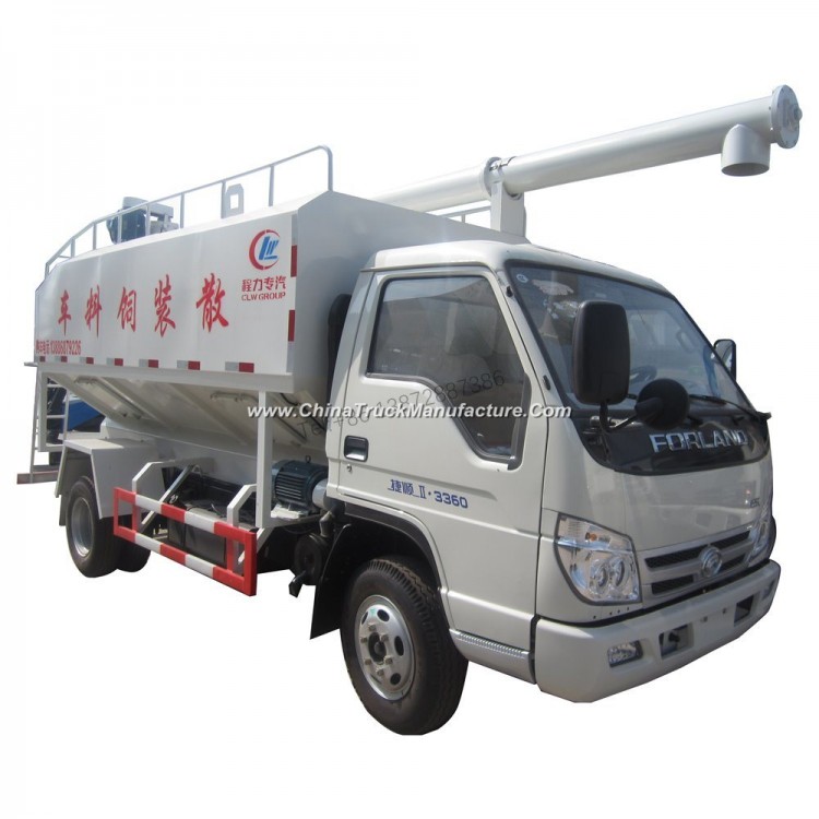 Foton Forland 10m3 5tons Bulk Pig Chicken Feed Tank Truck for Sale