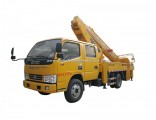 Dongfeng 4X2 Left Hand Drive Double Cab 16 Meters Telescopic Boom with 200kg Man Lift Basket Aerial 