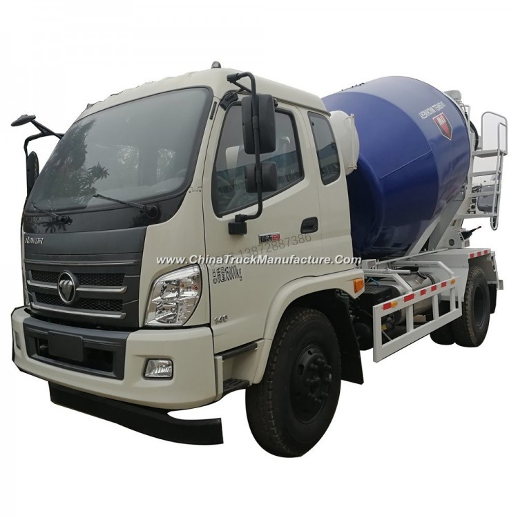Foton Truck Euro 5 Mobile 6m3 5tons Truck Mounted Concrete Mixer