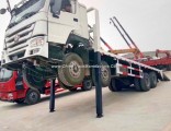 China Brand HOWO 8X4 Flat Bed Cart with Front Legs Lifting
