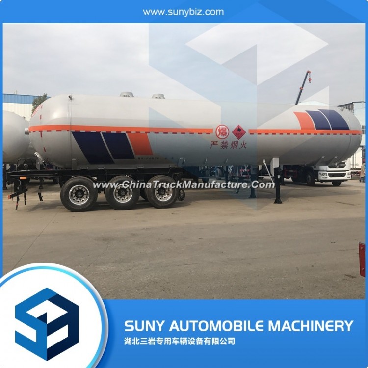 Cheap 20tons LPG Semi Trailers Gas Tank Transport Trailer for Sale