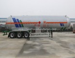 China Export 3 Axle 61.9cbm Pressure Vessel Tank Semi Trailers