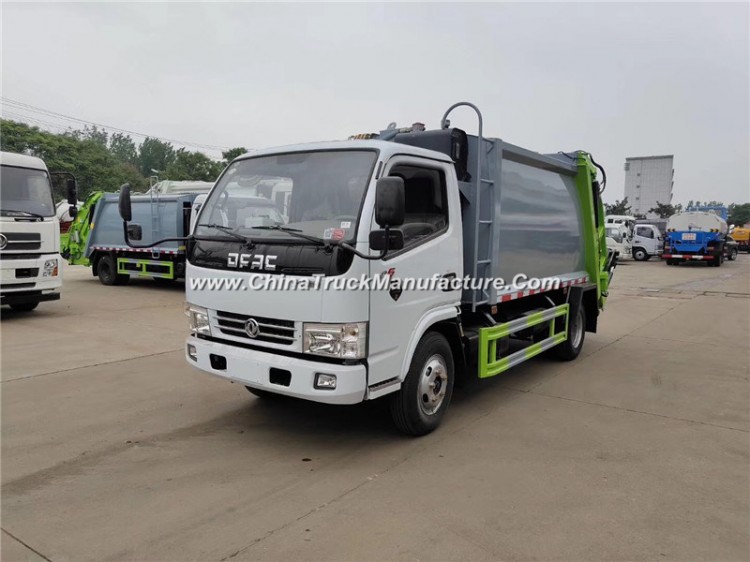 New Design High Quality DFAC 4*2 6cbm Compactor Garbage Truck with a Hook