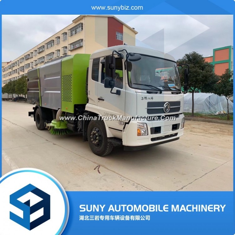Factory Road Sweeper Truck Garbage Container Truck Street Cleaning Vehicle