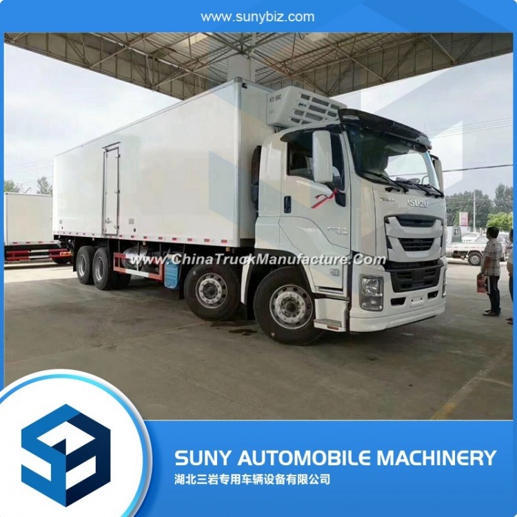 China Heavy 8X4 Euro 5 Isuzu Refrigerated Truck for Sale in Philippines