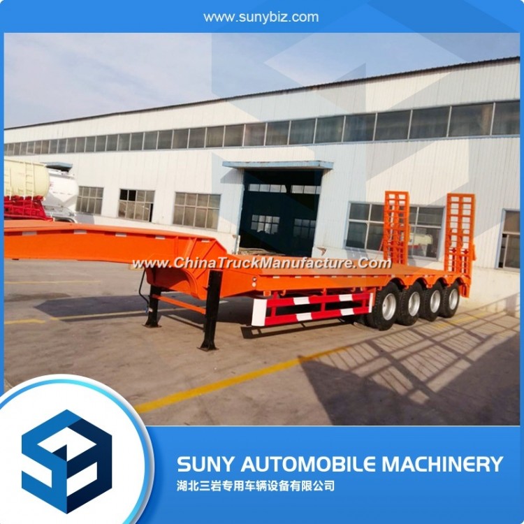 Hot Sale 4 Axle 20FT 40 FT Transport Flat Bed Trailer