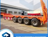 Factory 4 Axle 40FT 80t Flat Bed Trailers for Sale in Africa Market