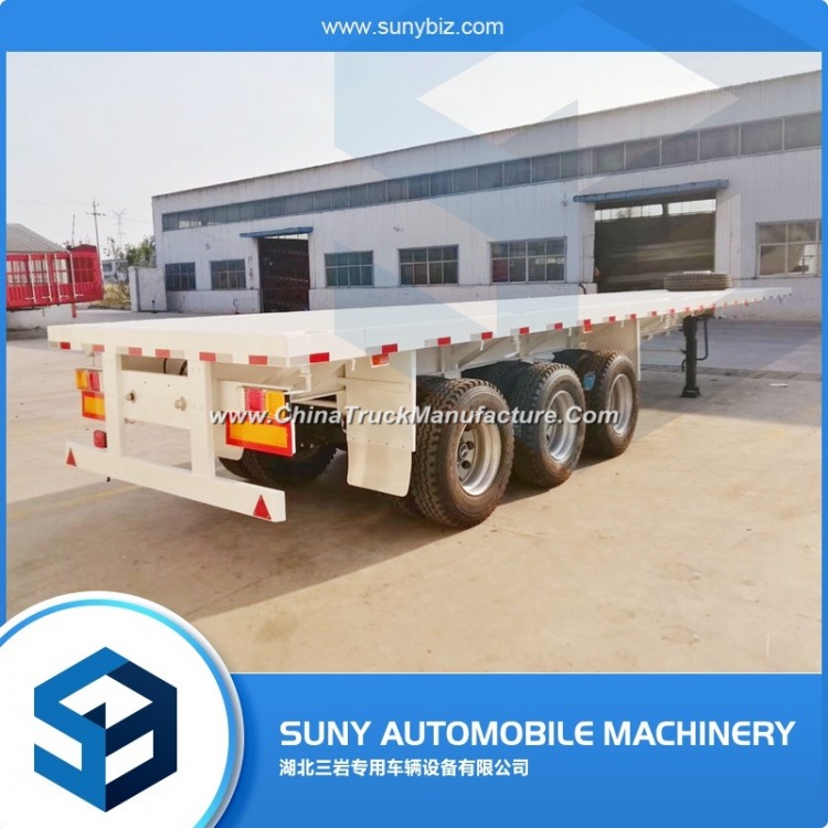 Manufacturer Export Quality 3 Axles 30t Flat Bed Trailer