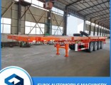 Best Price Factory Sale 4 Axles Tri-Axle 20FT 40 Feet 40ton Container Semi Flat Bed Flatbed