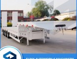 China Factory 4 Axle 80t -100ton Flat Bed Truck Trailer