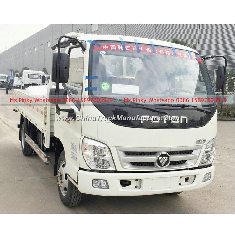 Mini 103HP Petrol Engine Foton Truck with Low Cargo Deck, 3tons -5tons Foton Car for Sales
