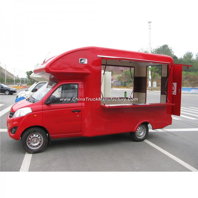 Chinese Factory Supplied Street Using Fast Food Mobile Kitchen Van, Fast Food Van for Sale