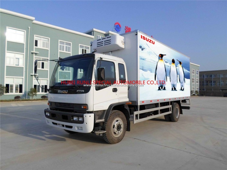 China Isuzu 4X2 6wheels Ftr Refrigerator Refrigerated Truck