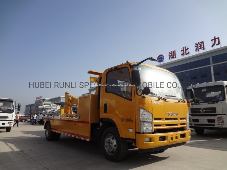 Stock Price Isuzu 4X2 190HP 5 Tons Wrecker Towing Truck