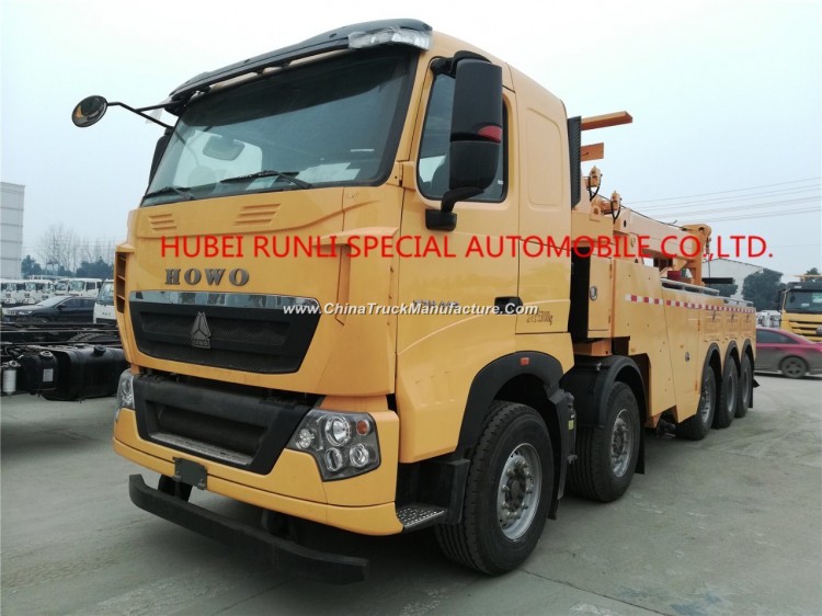 China Cnhtc Sinotruk HOWO 10X4 14wheel Road Wrecker Vehicle Truck 440HP