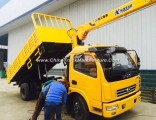 DFAC 4X2 Small Dump Truck with 3.2 Ton Crane for Sale