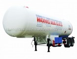 Heavy Duty 20t LPG Gas Trailer 40cbm LPG Road Tanker