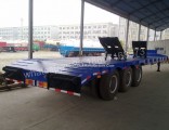 Multi Axles 20FT 20FT Low Flatbed Towing Semi Trailer Low Deck Trailer
