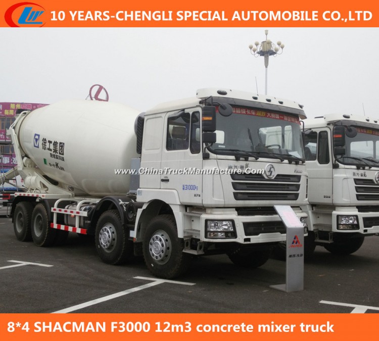 8*4 Shacman F3000 12m3 Concrete Mixer Truck