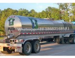 2 Axles Stainless Steel Heat Preservation Water Liquid Fresh Milk Semi Trailer