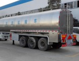 3 Axle 33cbm Milk Tank Aluminum Alloy Semi-Trailer