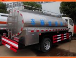 4X2 Dongfeng Stainless Steel 8cbm Milk Tank Truck