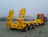 3 Axle 40ton Heavy Flatbed Container Loader Truck Trailer