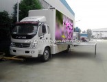 Outdoor Mobile LED Billboard Display Truck with Mobile Stage