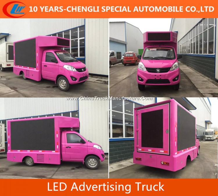 Foton Mini LED Advertising Truck LED Screen Truck for Sale