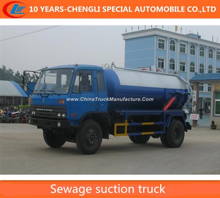 Dongfeng 4X2 8000L Sewage Suction Truck Vacuum Suction Truck