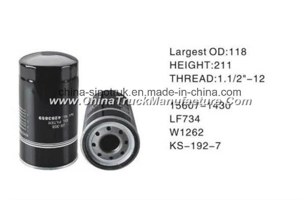 High Quality Truck Fuel Filter for Hino Lf734 W1262f