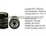 The Factory Supply High Quality Diesel Fuel Filter H213W Oil Filter for Hengst