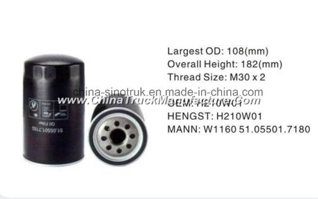 Supply Professtional High Quality Fuel Filters H210W01 for Hengst Engine