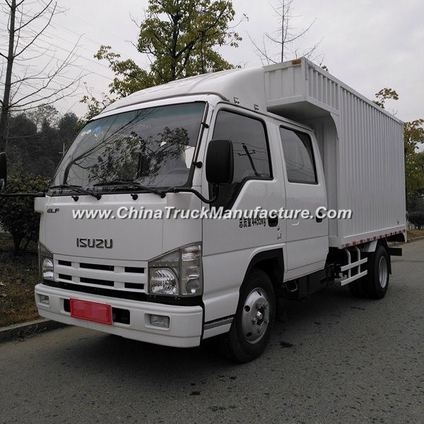 Isuzu 4X2 4t Double Cab Diesel Van Box Truck