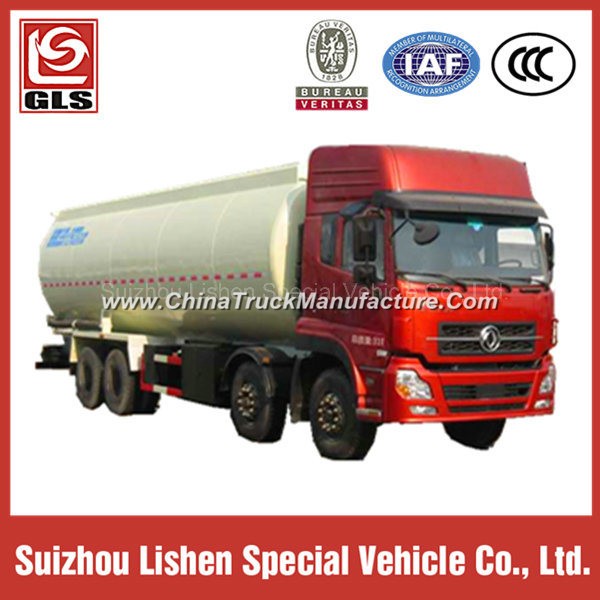 Heavy Truck 8X4 Dongfeng Diesel Engine Powder Tanker