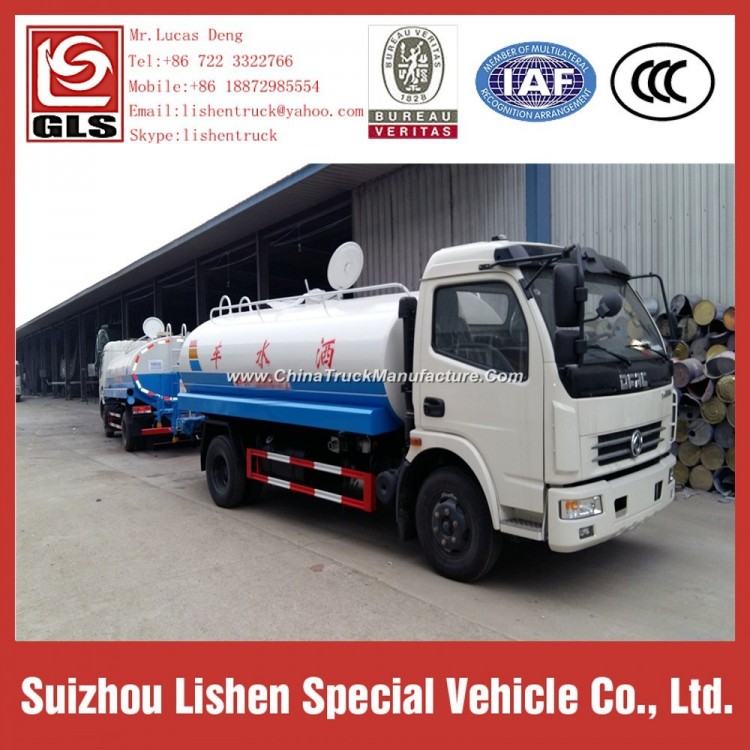 6 Ton Water Truck Dongfeng Water Tanker Sprinkler