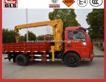 6 Wheels Dongfeng 2 Tons Crane Truck Mounted with Crane