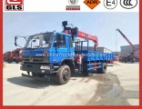 Dongfeng Lifting Height 13.5m Working Range 11.5m 8 Ton (8t) 4 Arms Telescoping Boom Crane 4X2 6 Whe
