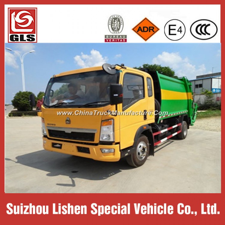 HOWO 4X2 Garbage Compactor Trucks for Sale