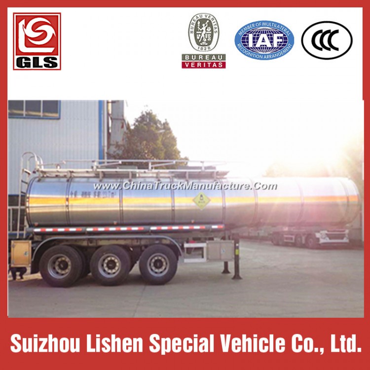 23-25cbm Chemical Liquid Transport Insulation Tank Semi Trailer