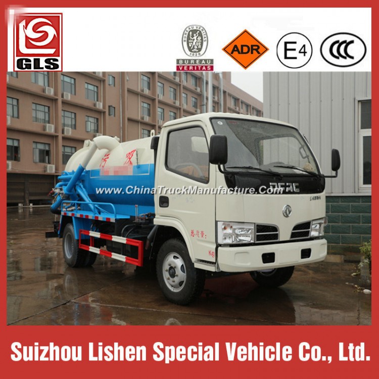 Chinese Brand Dongfeng 4*2 3000 Liters 3500L Sewage & Fecal Suction Waste Truck