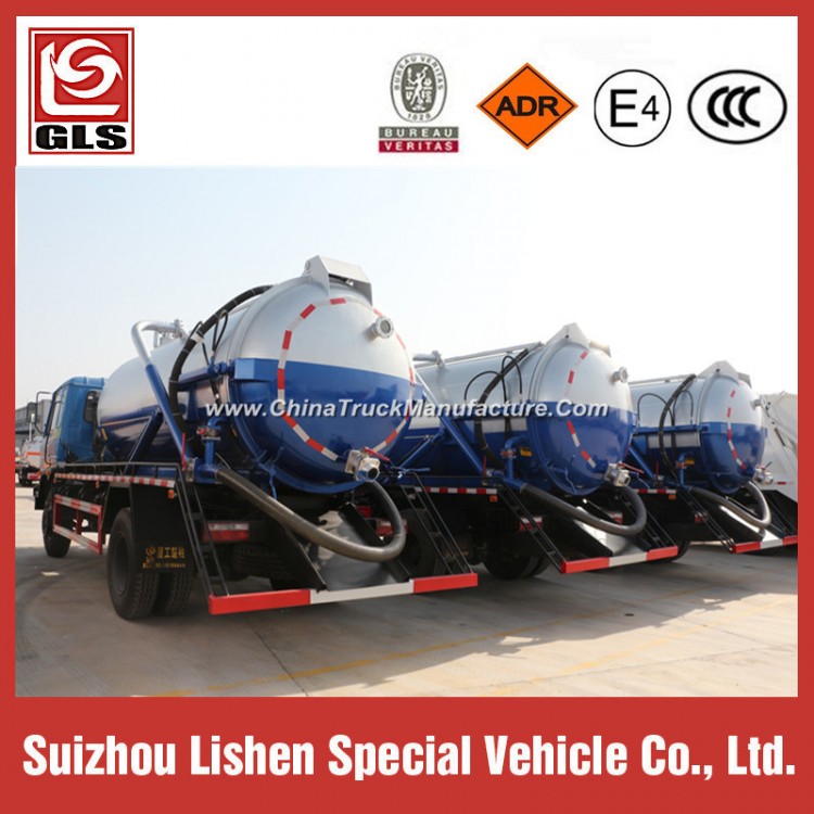 Dongfeng 4X2 8cbm 10cbm 15cbm Vacuum Fecal/Sewage Suction Truck