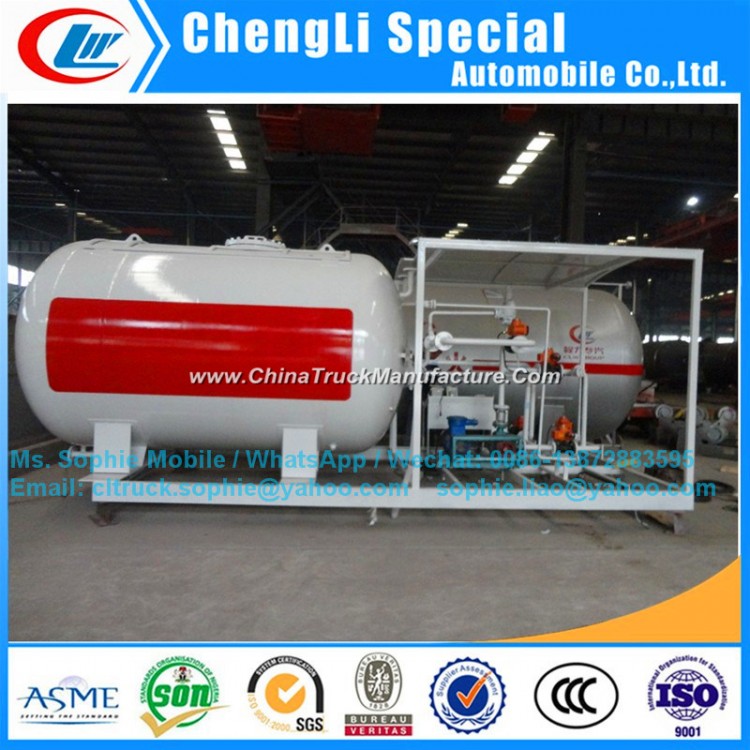 China Manufacture 5000L LPG Storage and Filling Station LPG Gas Plant Portable LPG Gas Filling Bottl