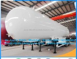 New Condition 49.6m3 Liquefied Petroleum Gas Tanker Semi Trailer 21ton Propane Semi Trailer LPG Tran